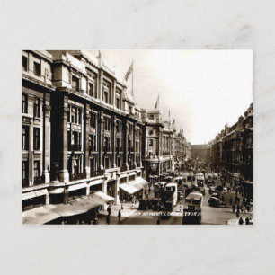 Foto på Busy Regent Street London England vintage Vykort