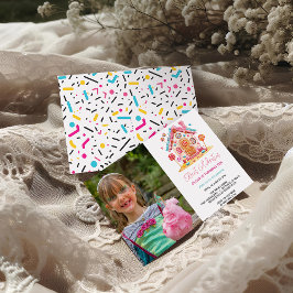 Foto på Candyland Sweet Firande Barns födelsedag Inbjudningar
