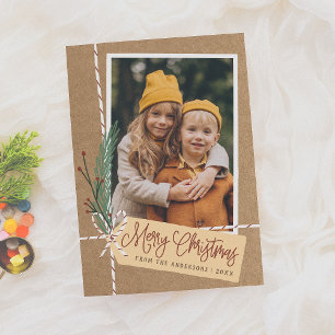 Foto på Craft Gift & Bow God jul Helgdag Julkort