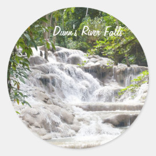 Foto på Customize Dunns River Falls Runt Klistermärke