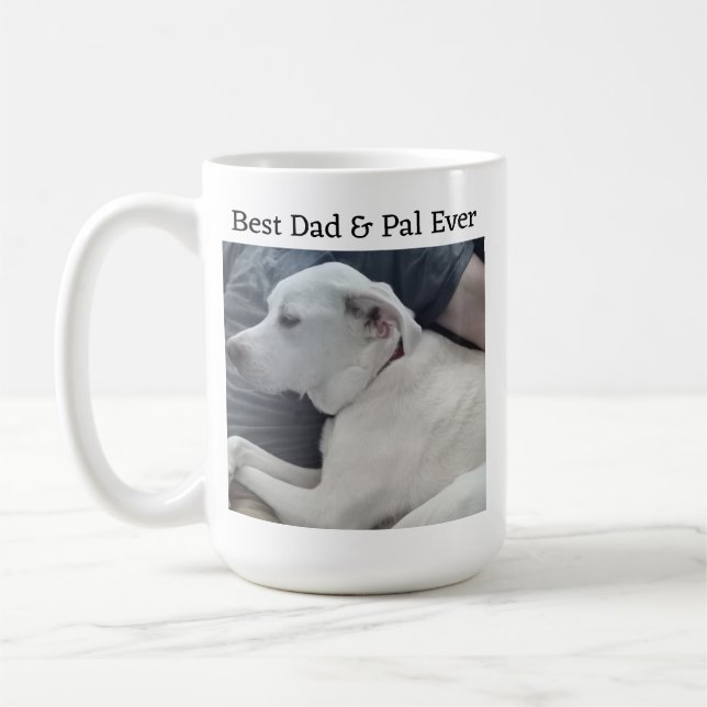 Foto på Cute Hund med bästa val någonsin Kaffemugg (Vänster)