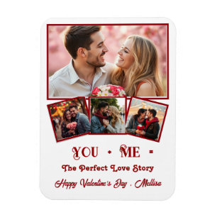 Foto på Cute personlig valentines day Magnet