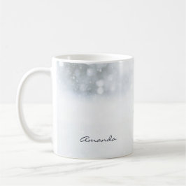 Foto på Cute Snögubbe på vintern - jul Kaffemugg