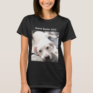 Foto på Cute White Puppy Hund Gift Black T Shirt