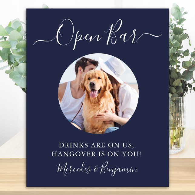 Foto på den blå Anpassningsbarna Pet Hund Open Pub Poster (Skapare uppladdad)