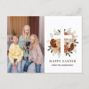 Foto på den moderna Blommigten Kor Påsk Helg Vykort