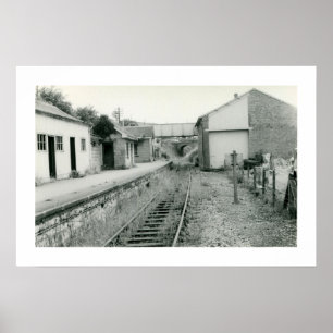 Foto på den övergivna järnvägen station Watchet So Poster