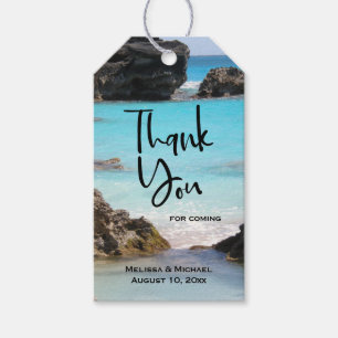 Foto på den tropiska ön Kusten & Sea Gift Märkre Presentetikett