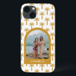 Foto på den tropiska sommarbågen handflatan träd m<br><div class="desc">Teknisk solsenap i handflatan träd,  modern fotodesign för personlig</div>