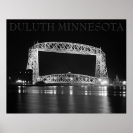 Foto på Duluth Aerial Hiss Bridge Poster