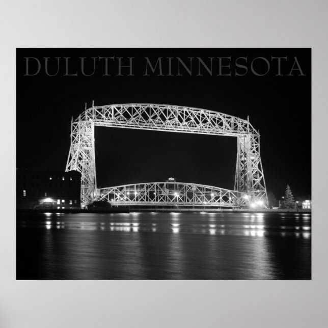 Foto på Duluth Aerial Hiss Bridge Poster (Framsidan)