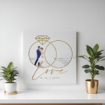 Foto på elegant bröllop Kärlek Guld Diamond Ringar Canvastryck<br><div class="desc">Newlyweds Och fru bröllopsdag kärlek & Photo behåller kanvastrycket att alltid minnas er speciella dag och ert kärlek och lova varandra. Kanvastrycket i elegant bröllop-dagen har en minimal enbildslayout i en elegant faux guld som förenar sin ring-designfoto ram. Anpassa med ditt namn och bröllop-datum för ett speciellt bröllop-minnehåll.</div>