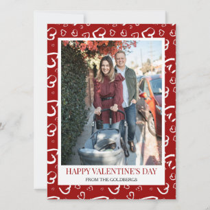 Foto på Elegant Hearts Kärlek valentines day Julkort