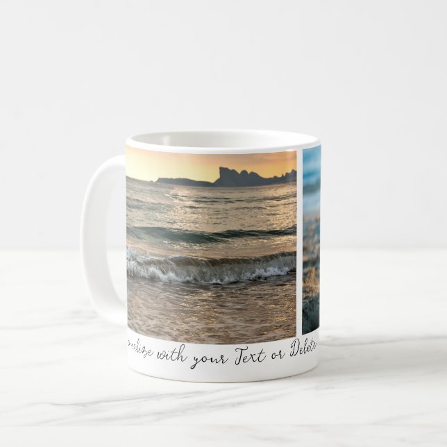 Foto på elegant Simple Minimum Script Personlig Ph Kaffemugg (Framsida vänster)