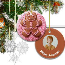 Foto på Embroidery Effect-Pepparkaksgubben Jul