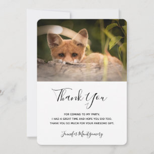 Foto på en Cute Little Fox-Tack Tack Kort