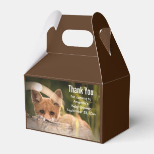 Foto på en Cute Little Orange Fox-Tack Presentaskar