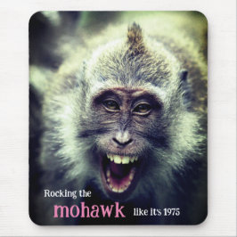 Foto på en fin makaque monkey musmatta