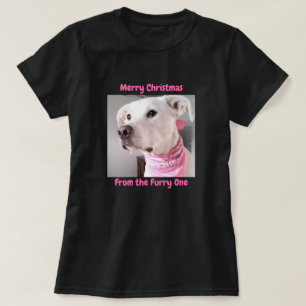Foto på en Hund av matsäck med saftligt Öga sva T Shirt