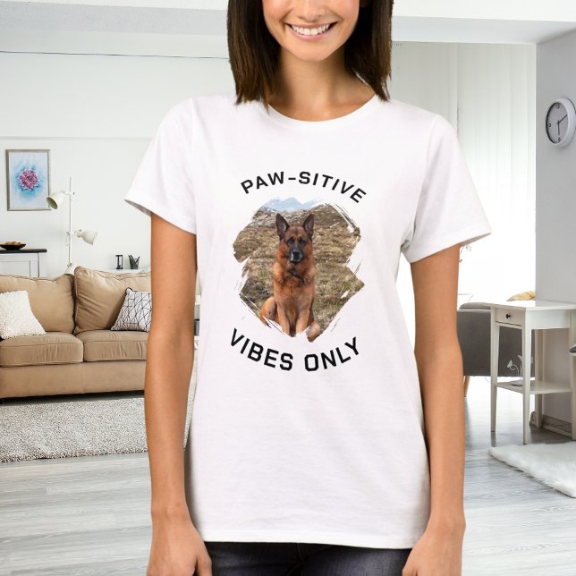 Foto på enbart hund för tass-sitiva virus t shirt (Skapare uppladdad)