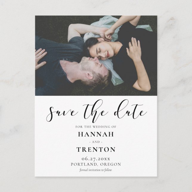 Foto på enkel design och elegant vykort (Framsida)