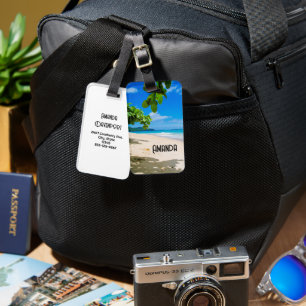 Foto på ett vackert Sunny Tropical Beach Bagagebricka