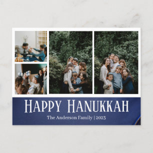 Foto på familjen Lycklig Hanukkah med enkel Elegan Helg Vykort