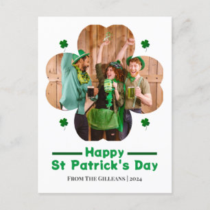 Foto på familjen lycklig St patricks day Lucky Sha Helg Vykort