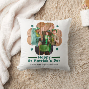 Foto på familjen lycklig St patricks day Lucky Sha Kudde