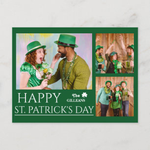 Foto på familjen Lycklig St patricks day Shamrocks Helg Vykort