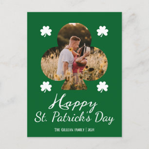 Foto på familjen Lycklig St patricks day Shamrocks Helg Vykort