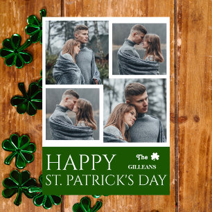 Foto på familjen Lycklig St patricks day Shamrocks Julkort