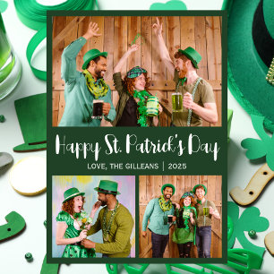 Foto på familjen Lycklig St patricks day Shamrocks Julkort