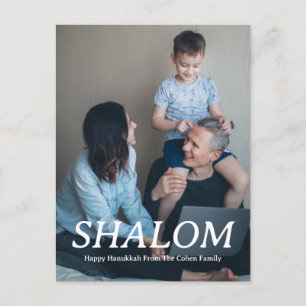 Foto på familjen Shalom White Brev Hanukkah Helg Vykort