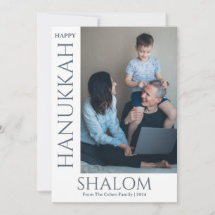 Foto på familjen Shalom White Brev Hanukkah Julkort