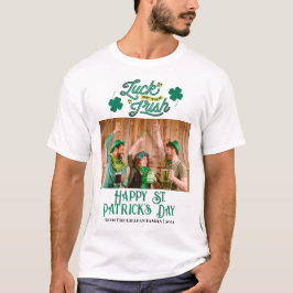 Foto på familjen Shamrocks vid lycklig St. patrick T Shirt
