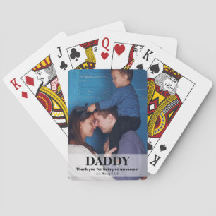 Foto på fars dag i pappa personlig casinokort