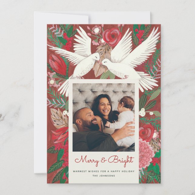 Foto på färsk helgdag julkort (Framsida)