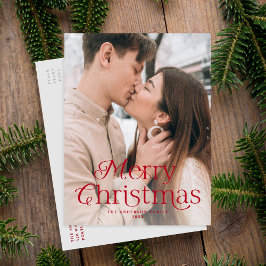 Foto på Festive Elegance Red God jul Helg Vykort