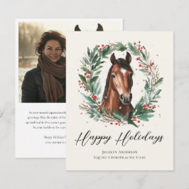 Foto på Festive Equestrian Business Corporate Foto Julkort