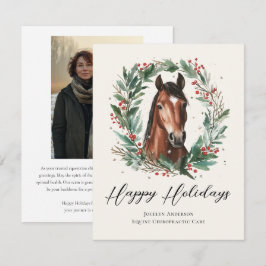Foto på Festive Equestrian Business Corporate Foto Julkort