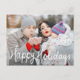 Foto på Festive Script glad helg Vykort