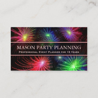 Foto på Fireworks Party Planner - Affärskort Visitkort