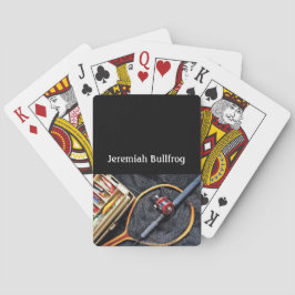 Foto på fiskstängning, reell, Lures personalize Casinokort