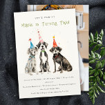 Foto på Födelsedagsfesten Pawty Hund Chic Cute Kid Inbjudningar<br><div class="desc">Om du vill ha fler anpassningar eller andra matchande artiklar kan du kontakta mig på yellowfebstudio@gmail.com</div>