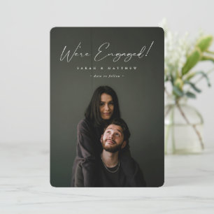 Foto på Förlovningen elegant White Hand Writer Scr Meddelande