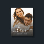 Foto på Förlovningen Kärlek Elegant  Canvastryck<br><div class="desc">Kanvastrycket Photo Elegant kärlek Script Förlovning</div>