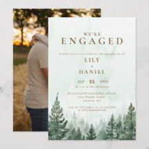 Foto på Förlovningsfesten Rustic Watercolor Forest