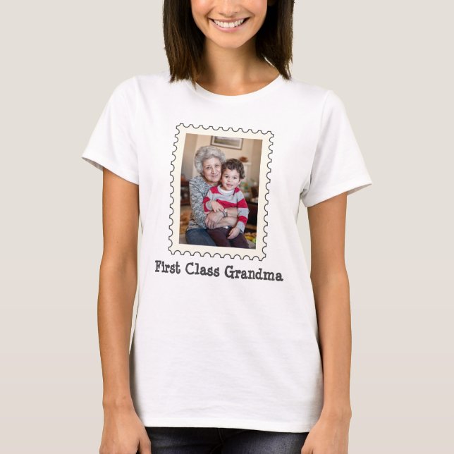 Foto på första klassens GRANDMA Best Grandma-anpas T Shirt (Framsida)