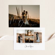 Foto på gift + Bright Newlyed Script-Fullt